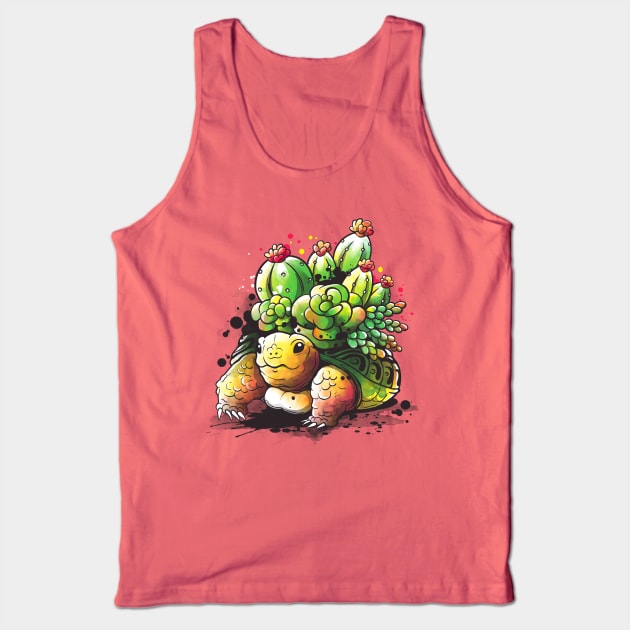 Succulent tortoise Tank Top by NemiMakeit